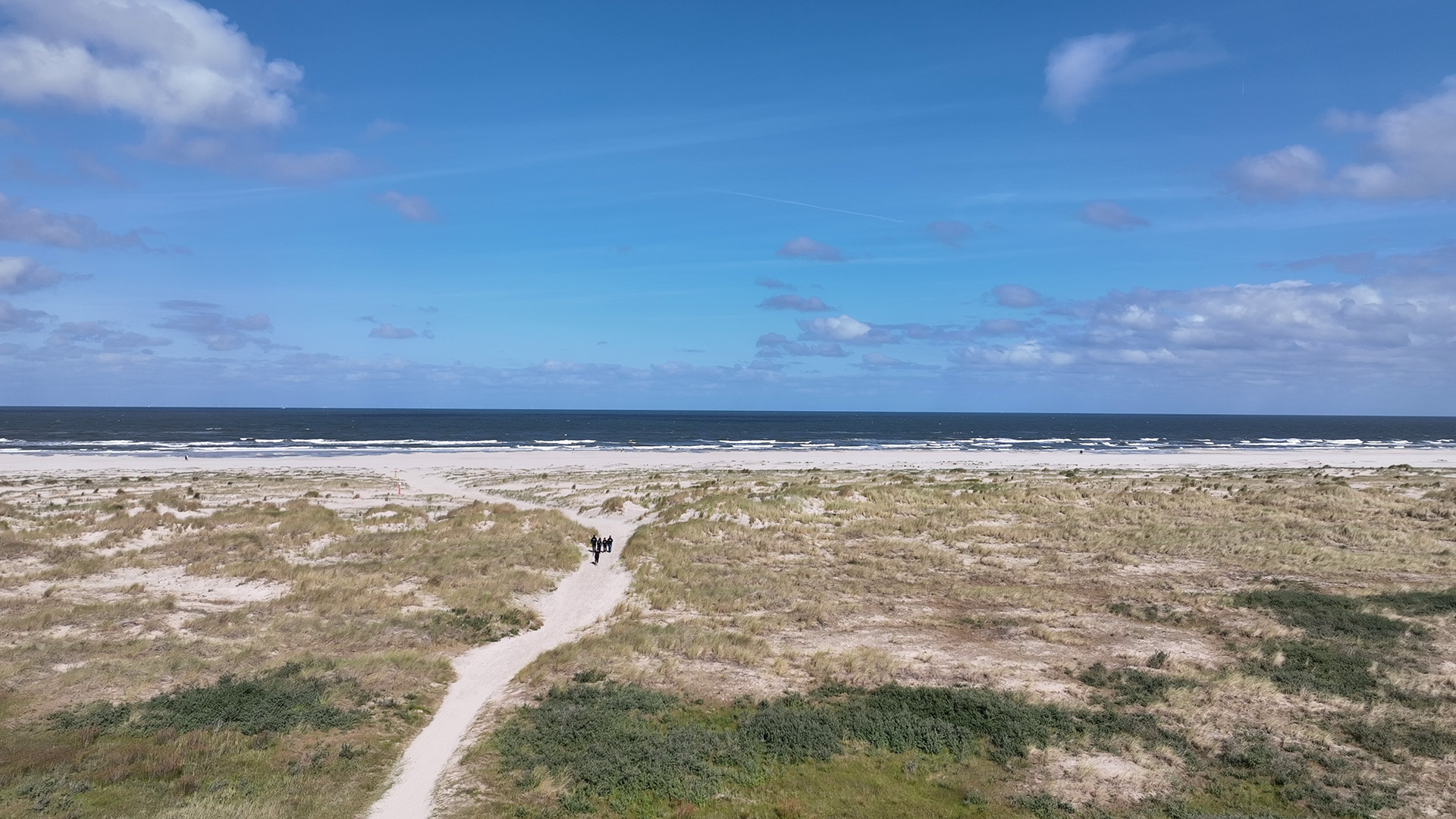 Endloser Sandstrand auf Juist